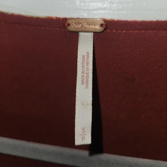 NWOT Free People Harper Printed One Piece in Sangria - Picture 7 of 8